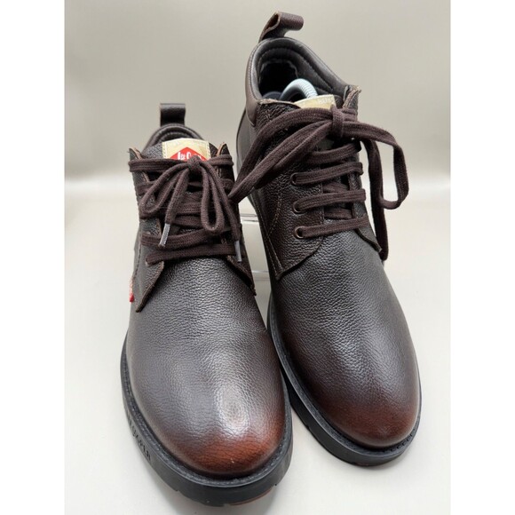 Lee Cooper Mens Brown Leather Ankle Chukka Boots Size US 9 EU 42 UK 8 - Picture 1 of 7